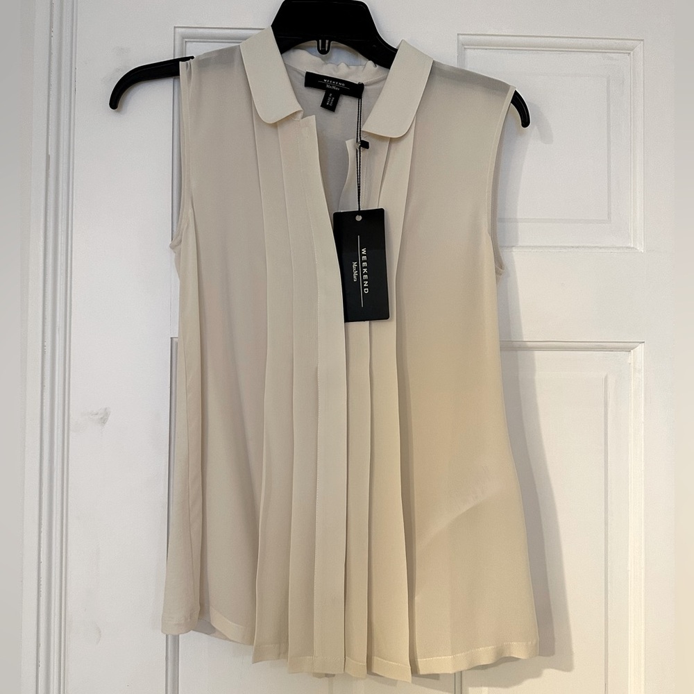 Max Mara Weekender silk NWT top